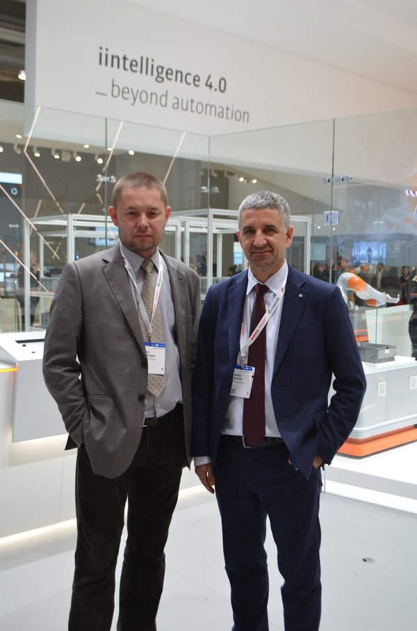 RD Titan Group at the KUKA stand, Hannover Messe 2018